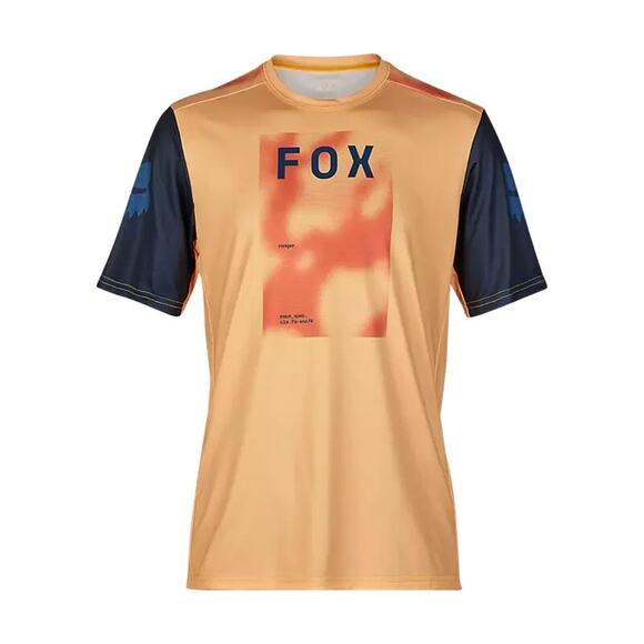 Fox Racing MTB Ranger Taunt Race Mens Short Sleeve Jersey Orange Sherbert-Medium - Picture 1 of 4